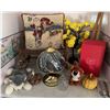 Image 1 : Stuffed Animals, LeSax Red Box, Stained Glass Lamp and Decorative Items