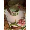 Image 2 : Floral Ceramic Serving Tray with 4 Bowls and Leaf-Shaped Plate Set