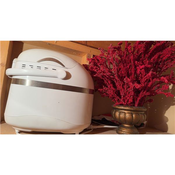 Kitchen Appliance, Clear Storage Jar, Metal Mixing Bowls and Utensils Lot