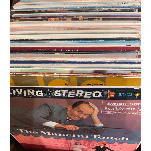 52 Assorted Vinyl LP Records Including Soundtracks and Popular Artists