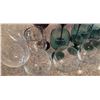 Image 3 : Coloured and Clear Glass Stemware Set, 14 Pieces