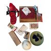 Image 1 : Household Items Including Hair Dryer Bow Ties Picture Frame Plates
