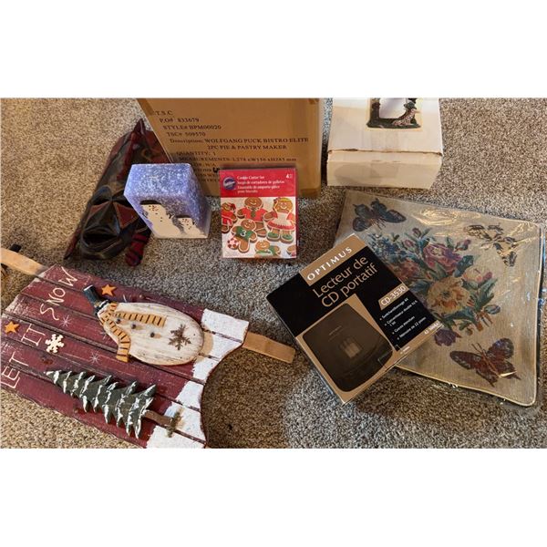 Home Decor, Holiday Items, and Tech Accessories Lot