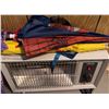 Image 2 : Three Assorted Adult and Child Umbrellas with Celebrity Quartz Heater