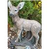 Image 2 : Polyresin Fawn Garden Statue with Base and Decorative Outdoor Glass Globe