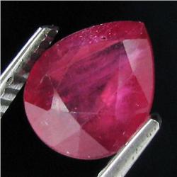 2.4ct Madagascar Blood Red Ruby Appraised $8k (GEM-17150A)