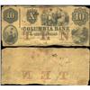 1850 Columbia Bank Washington $10 Note Better Grade (CUR-06254)