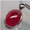 75ct Sterling Pendant Oval Cabochon Blood Red Topaz (JEW-1663)