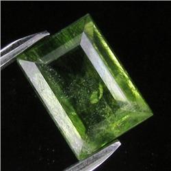 6.12ct Rutile Dark Green Peridot Appraised $4k (GEM-18159)