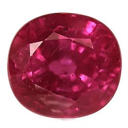 1.49ct Top AAA Cushion Cut Mozambique Pink Red Ruby Appraisal Estimate $1788 (GEM-14285)
