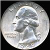 1949D Washington 25c Silver Quarter Coin Graded GEM (COI-6820)