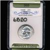 Image 3 : 1949D Washington 25c Silver Quarter Coin Graded GEM (COI-6820)