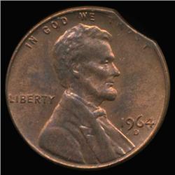 1964D Lincoln Cent Clipped Error Choice UNC (COI-6303)