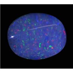 3.25ct Australian Black Opal Doublet Full Fire (GEM-22635C)