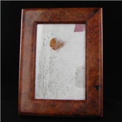 Handcrafted Afzelia Burl Frame  (DEC-344)