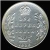 Image 2 : 1906C India Silver Rupee High Grade (COI-6634)
