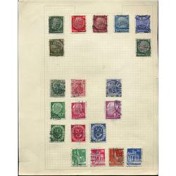 1910s/50s Germany Hand Made Stamp Collection Album Page 20 Pieces (STM-0262)