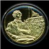 .75oz Franklin Mint PR70 DCAM 24k plated Sterling Silver Round History of the American Presidency F.