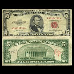 1953 $5 US Note Circulated (CUR-06049)