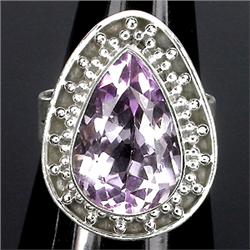 34.97ct Enchanting Real Top Rich Pink Amethyst Sterling Ring   (JEW-1857)