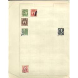 1800s/1940s Sweden Hand Made Stamp Collection Album Page 6 Pieces (STM-0253)