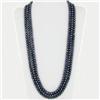 Image 2 : Black Saltwater Pearl Three Strand Necklace (JEW-250M)