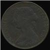 1862 British Victoria Halfpenny XF Details (COI-7252)