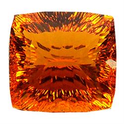 44.62ct Citrine Orange Red Cushion Cut (GEM-23042)