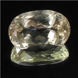 31.88ct Natural Green Kunzite Oval Appraised $6k (GEM-17855)