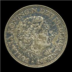 1959 Netherlands 2.5 Gilder Silver AU+ (COI-5773)