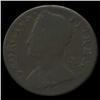 1749 US Colonial British George II Halfpenny Better Circulated Counterstamped (COI-7169)