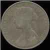 1861 British Victoria Halfpenny Circulated (COI-7244)