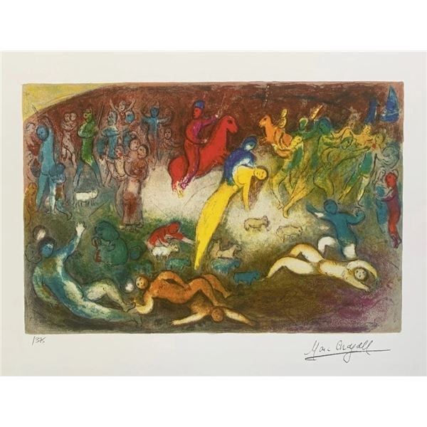 Marc Chagall “Chloe Is Carried” Limited Edition Gi