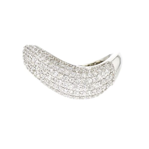 14K White Gold 1.25ctw Diamond Cluster Ring