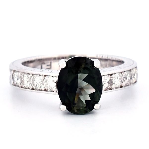 14K Gold 2.00ct Tourmaline & 0.65ct Diamond Ring