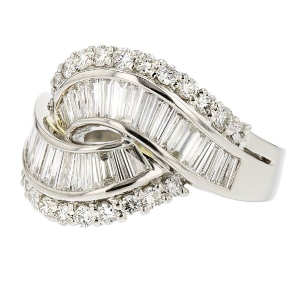 Platinum 2.80ctw Diamond Ring
