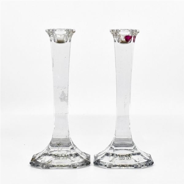 Pair Mikasa Austria Crystal Candlesticks