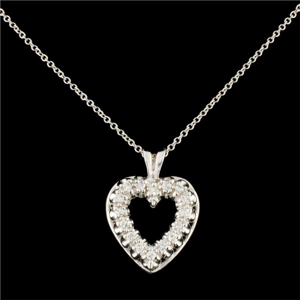 14K Gold 0.20ctw Diamond Pendant