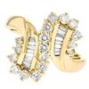 Image 1 : 14K Yellow Gold 0.85ctw Diamond Yin-Yang Ring