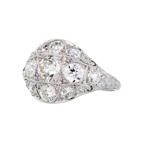 Platinum 2.00ctw Diamond Ring