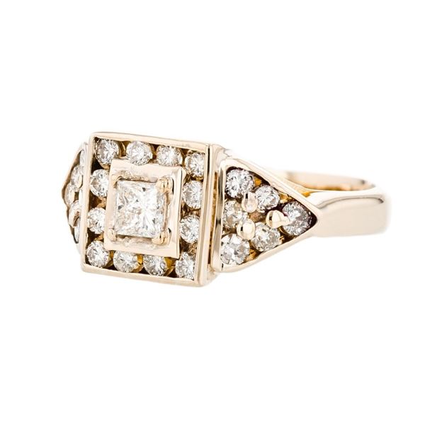 14K Yellow Gold 1.20ctw Diamond Ring
