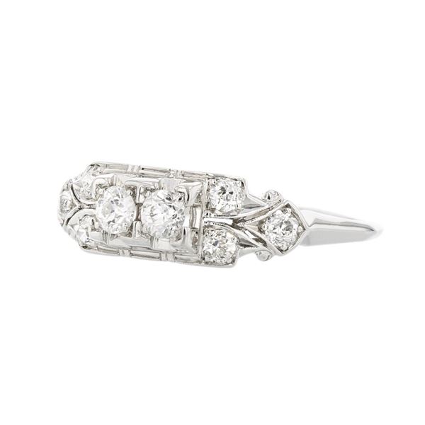 14K White Gold 0.60ctw Diamond Ring