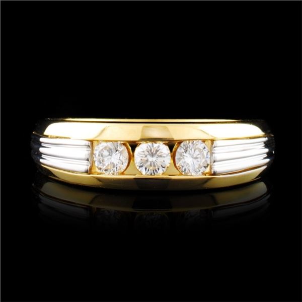 18K Gold & Platinum 0.40ctw Diamond Ring