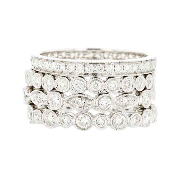 18K White Gold 2.10ctw Diamond Ring