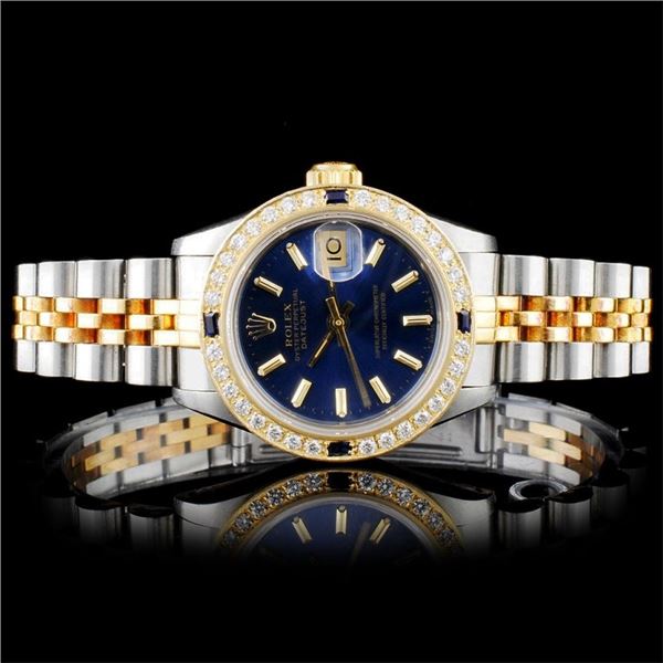 Rolex YG/SS DateJust 0.75ct Diamond Ladies Wristwa