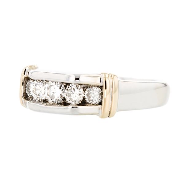 14K Two Tone Gold 0.75ctw Diamond Ring