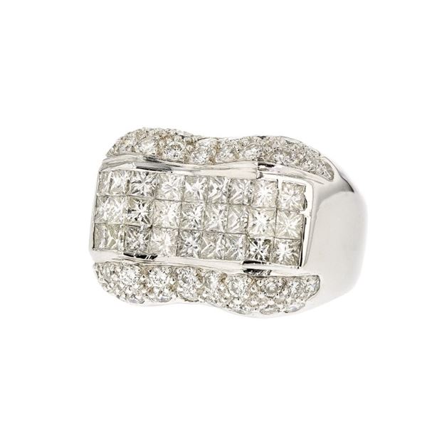 18K White Gold 2.50ctw Diamond Ring