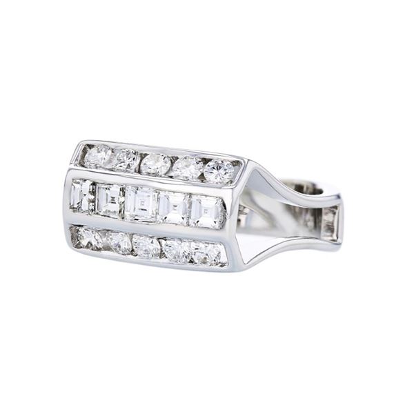 18K white Gold 1.40ctw Diamond Ring