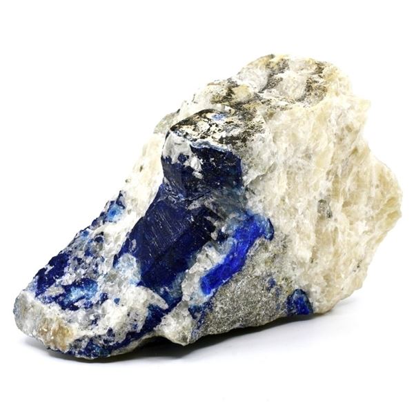 1723ct Afghanite Crystal in Calcite Matrix