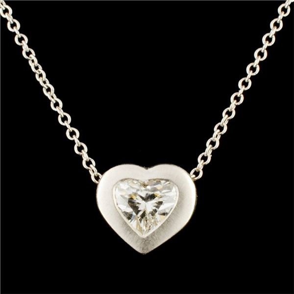 Platinum 0.50ctw Diamond Pendant
